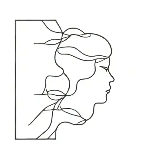 Shadow On The Wall Black Grey Style Minimalist Silhouette