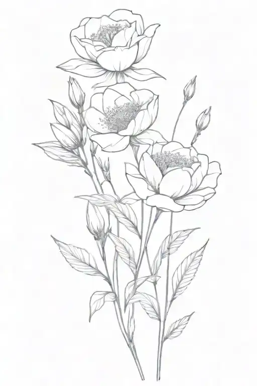 January February May June July September October Birth Flower Bouquet