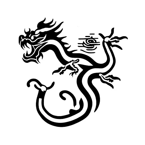 Emerald And Gold Chinese Dragon