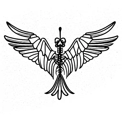 Flying Bird Skeleton