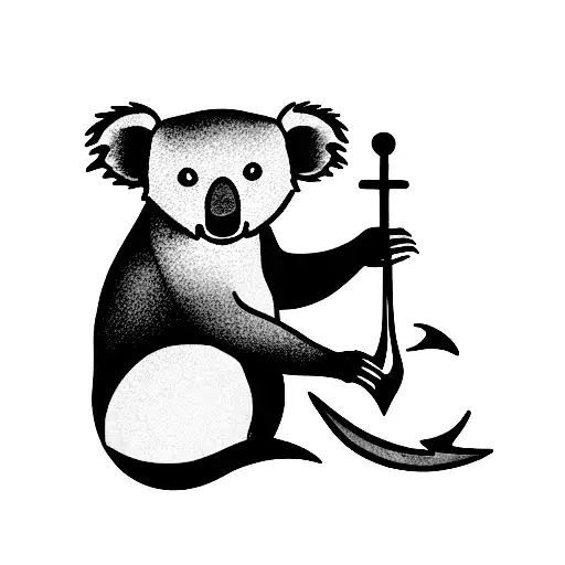 Koala And Anchor