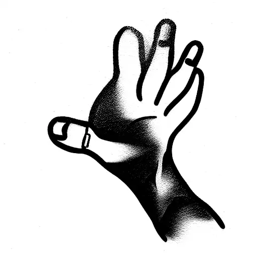 Mini Shnauzer Paw In Human Hand