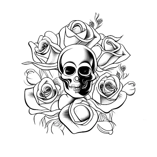 Skull And Roses