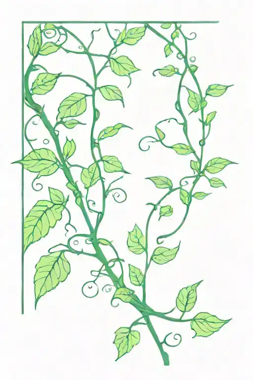 Green Vine Growing Long