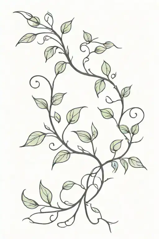 Vine Growing Out Of Skin