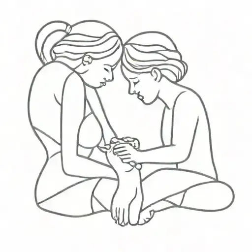 Mother And Daughter Puzzle Pieces