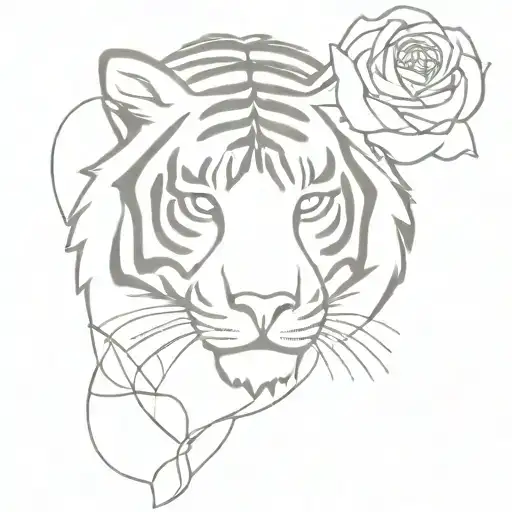 Rose And Bengala Tiger