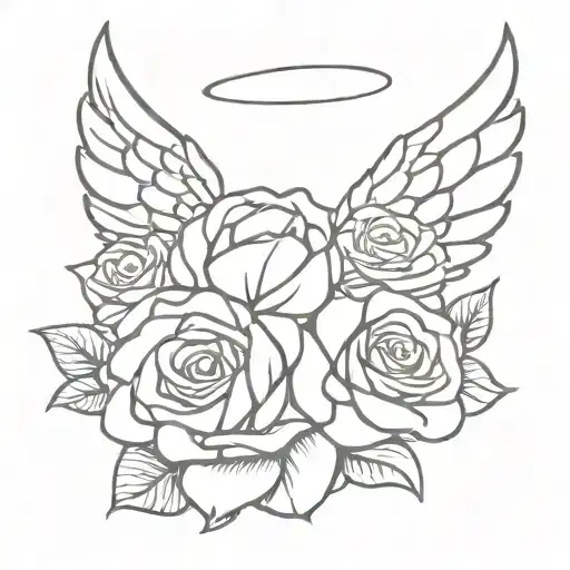 Rose With Angel Wings