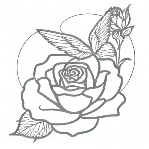 Rose With Angel Wings