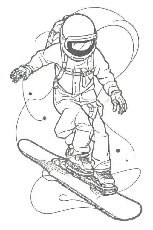 Arm Sleeve Space Snowboard