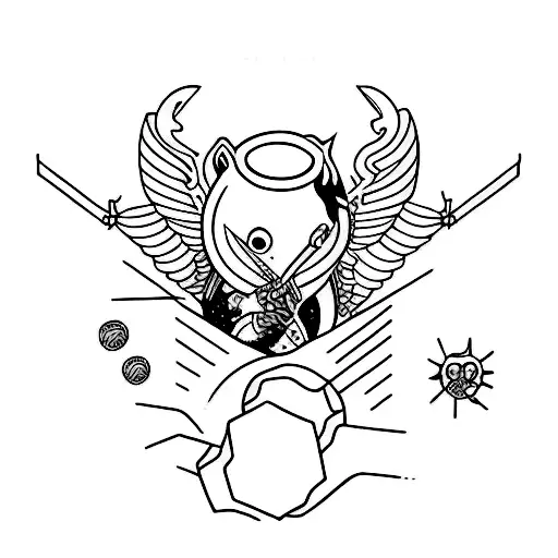 Create A Tattoo Inspired By The Album Cover Of 'Damm Skippy' By Lemon Demon