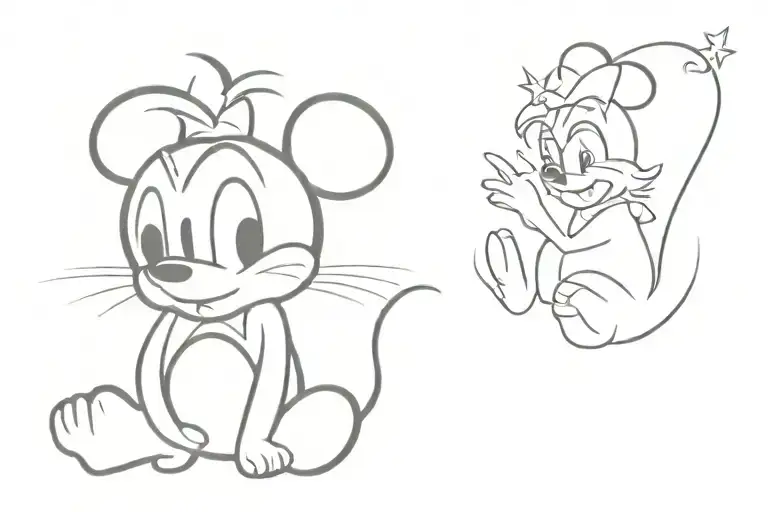 Tattoo Minimalism Disney