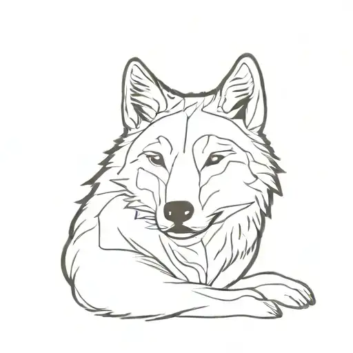 Sitting Wolf