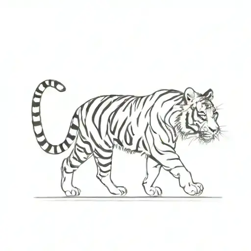 Tiger Walking