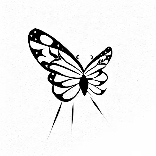 Butterfly With Birth Dates