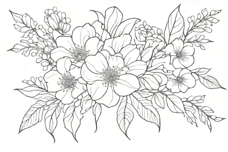 Birth Flower Bouquet