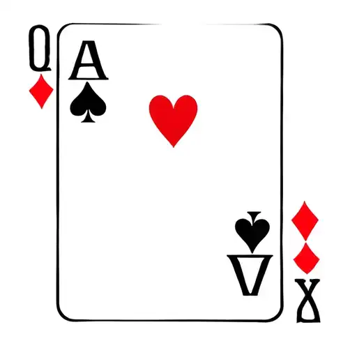 Slab Serif Font 10 With 3 Hearts Playing Card
