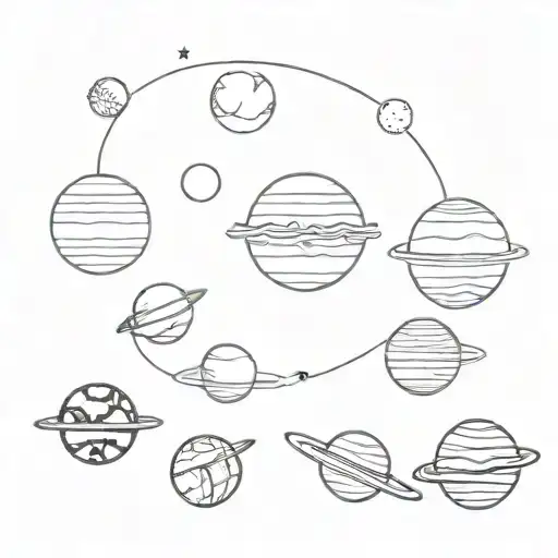 6 Diferent Planet For 6 Friends