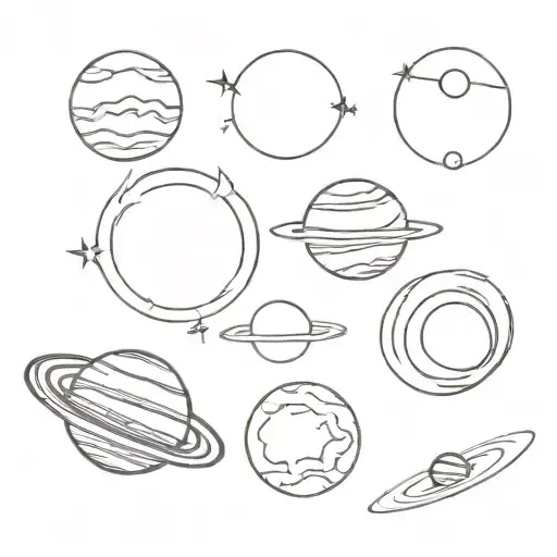 6 Different Planets Separated