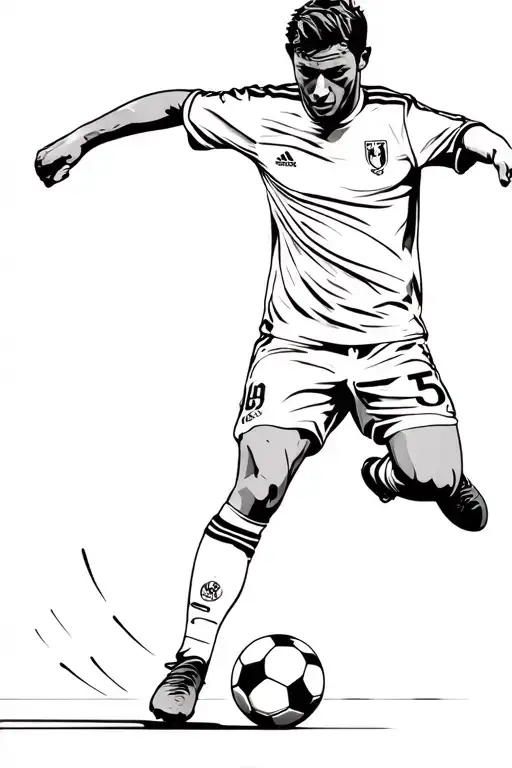 Soccer Player Kicking