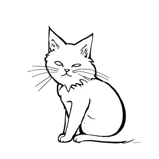 Black Fluffy Cat Playing