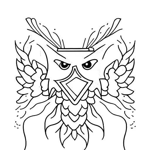 Crow Reading A Book Minimalist