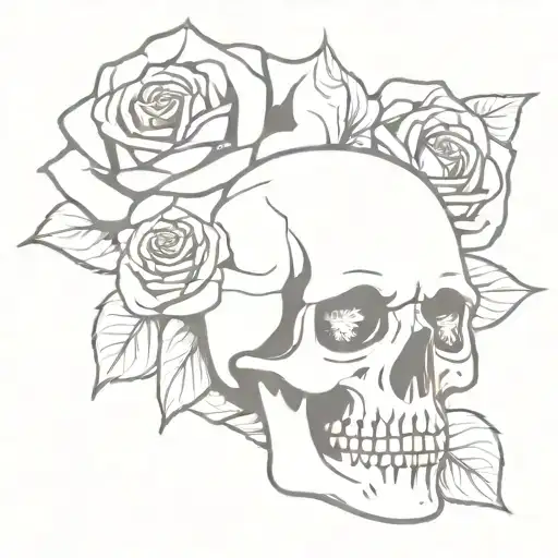Skull And Roses