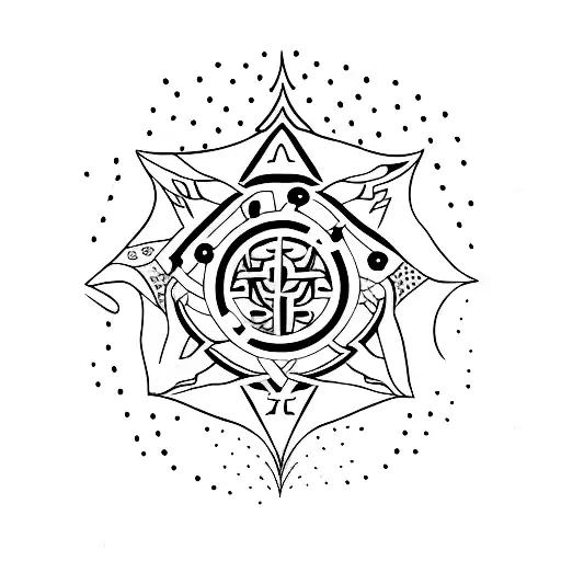 A Tattoo With A Special Symbol That Will Be Common In A Group Of Friends