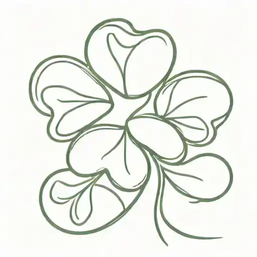 Shamrock Intertwined Symbolizing The Client's