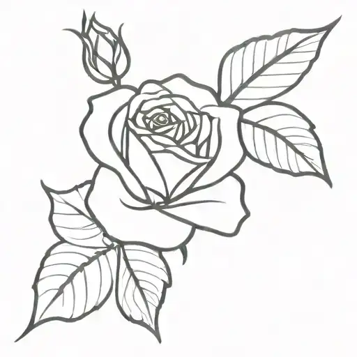 Red Rose Growing Inside