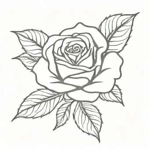 Red Rose Growing Inside