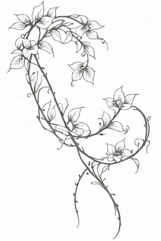 Flower Vine Wrapped Loosely