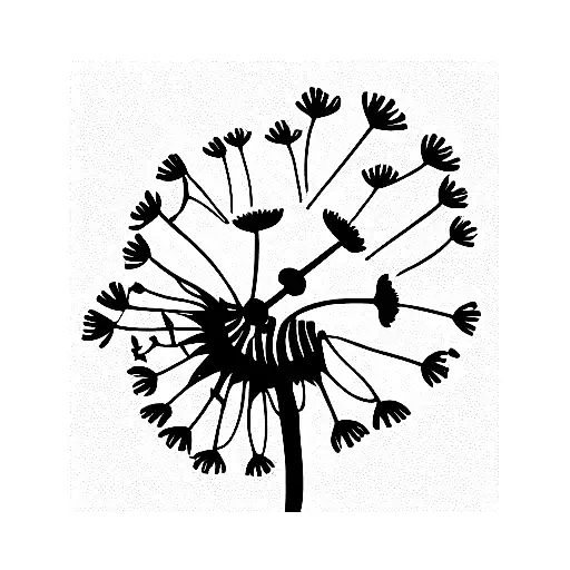 Dandelion With Musical Notes