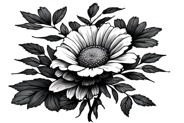 Daisy And Rose Intertwined