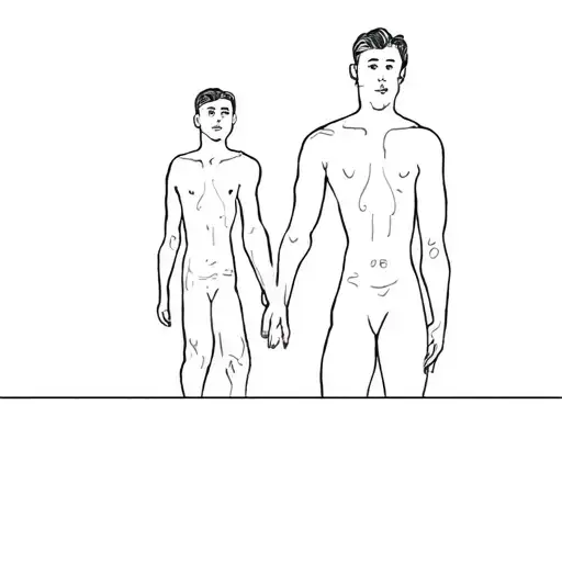 Father And Full Body Son