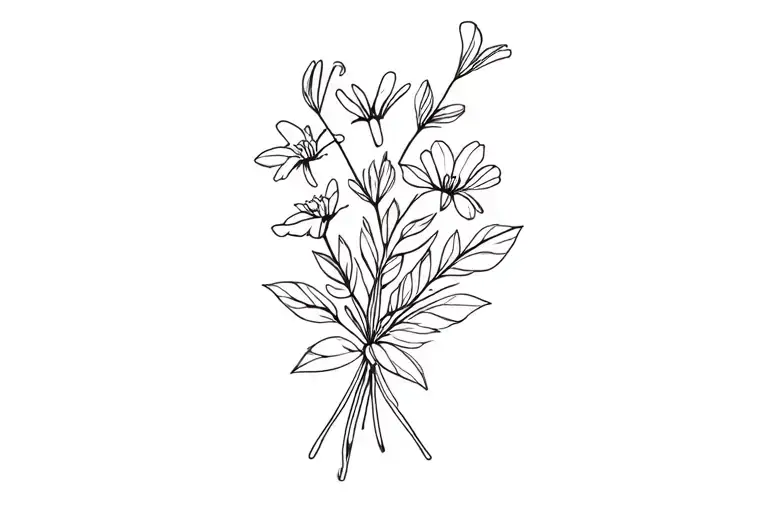 October And May Birth Flower Bouquet