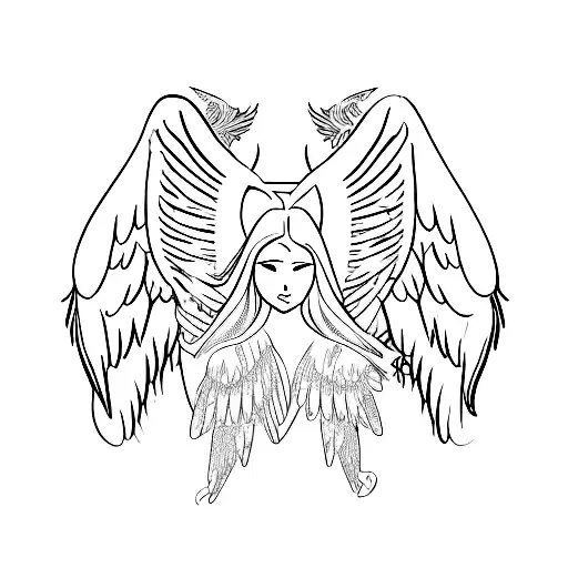 Gemini Between Wings Angel And Devil