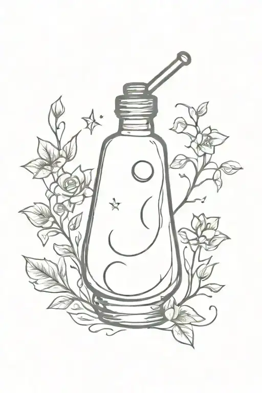 The Moon In A Potion Bottle