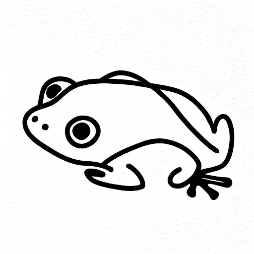 Frog Sitting Under Of The Valley