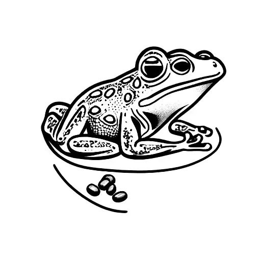 A Frog Hugging A Can Of Beans