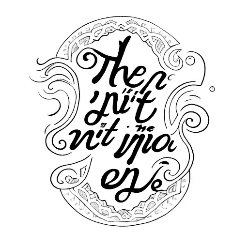 A Quote Tattoo Saying 'The End Is Never The End'