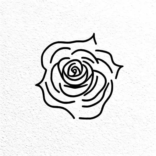 Rose With Geometric Pattern