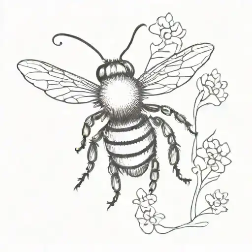 Semicolon Bee Flying