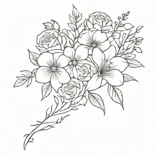 Birth Flowe Bouquet Made