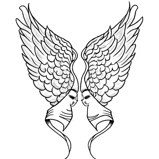 Devil And Angel Wings