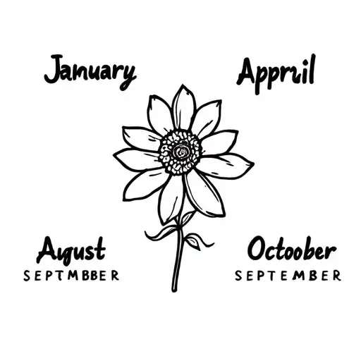 Flower Of Birth January April August September October