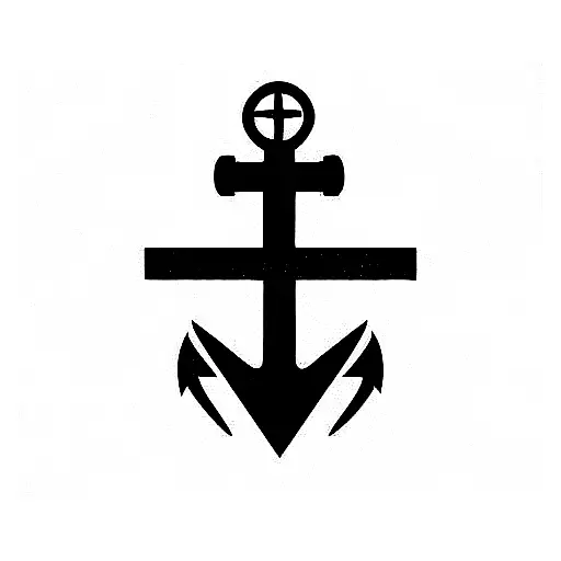 Plane Above And An Anchor Below