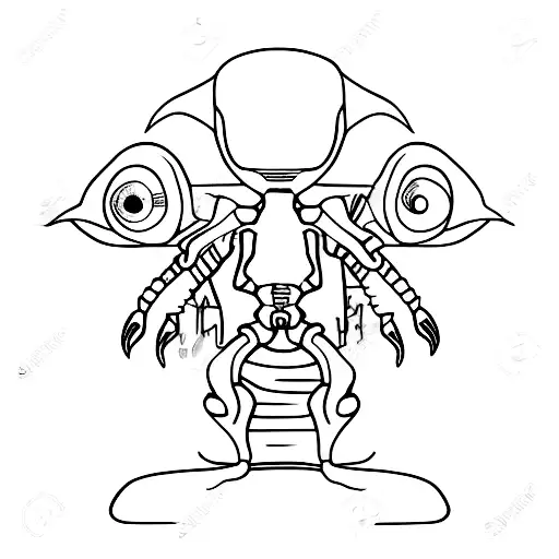 Alien Wearing Human Clothes