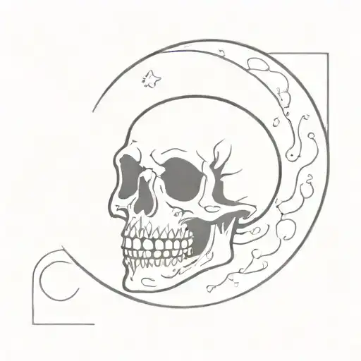A Grinning Skull Moon