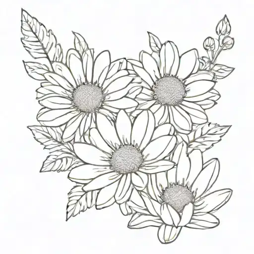 Chrysanthemum And Daisy Minimal